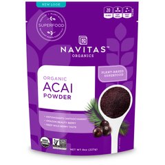 Органічний порошок асаї Navitas Organics (Organic Acai Powder) 227 г