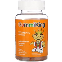 Вітамін C для дітей з натуральним апельсиновим смаком, GummiKing, 60 жувальних вітамінів