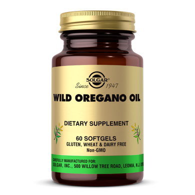Масло орегано Solgar (Wild Oregano Oil) 175 мг 60 капсул