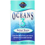 Описание товара: Омега-3 для нервной системы Garden of Life (Ocean 3 Better Brain) 333 мг 90 капсул с клубничным вкусом