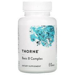 Комплекс основных витаминов группы B Thorne Research (Basic B Complex) 60 вегетарианских капсул купить в Киеве и Украине