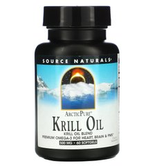Масло криля арктичний Source Naturals (Krill Oil) 500 мг 60 капсул