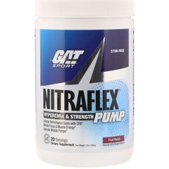 Комплекс для набору м'язової маси GAT (Nitraflex Pump) 284 г зі смаком фруктового пуншу