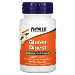 Добавка для перетравлення глютену Now Foods (Gluten Digest) 60 рослинних капсул