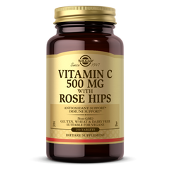 Вітамін С з шипшиною Solgar (Vitamin C With Rose Hips) 500 мг 250 таблеток