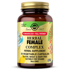 Трав'яний комплекс для жінок Solgar (Herbal Female Complex) 50 рослинних капсул