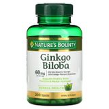 Описание товара: Гинкго двулопастный, Nature's Bounty, 60 мг, 200 капсул