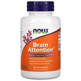 Описание товара: Витамины для мозга когнитивная поддержка Now Foods (Brain Attention) 60 жевательных таблеток