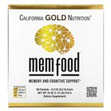 Описание товара: Витамины для поддержки памяти и когнитивных функций California Gold Nutrition (MEM Food Memory and Cognitive Support) 60 пакетиков по 85 г
